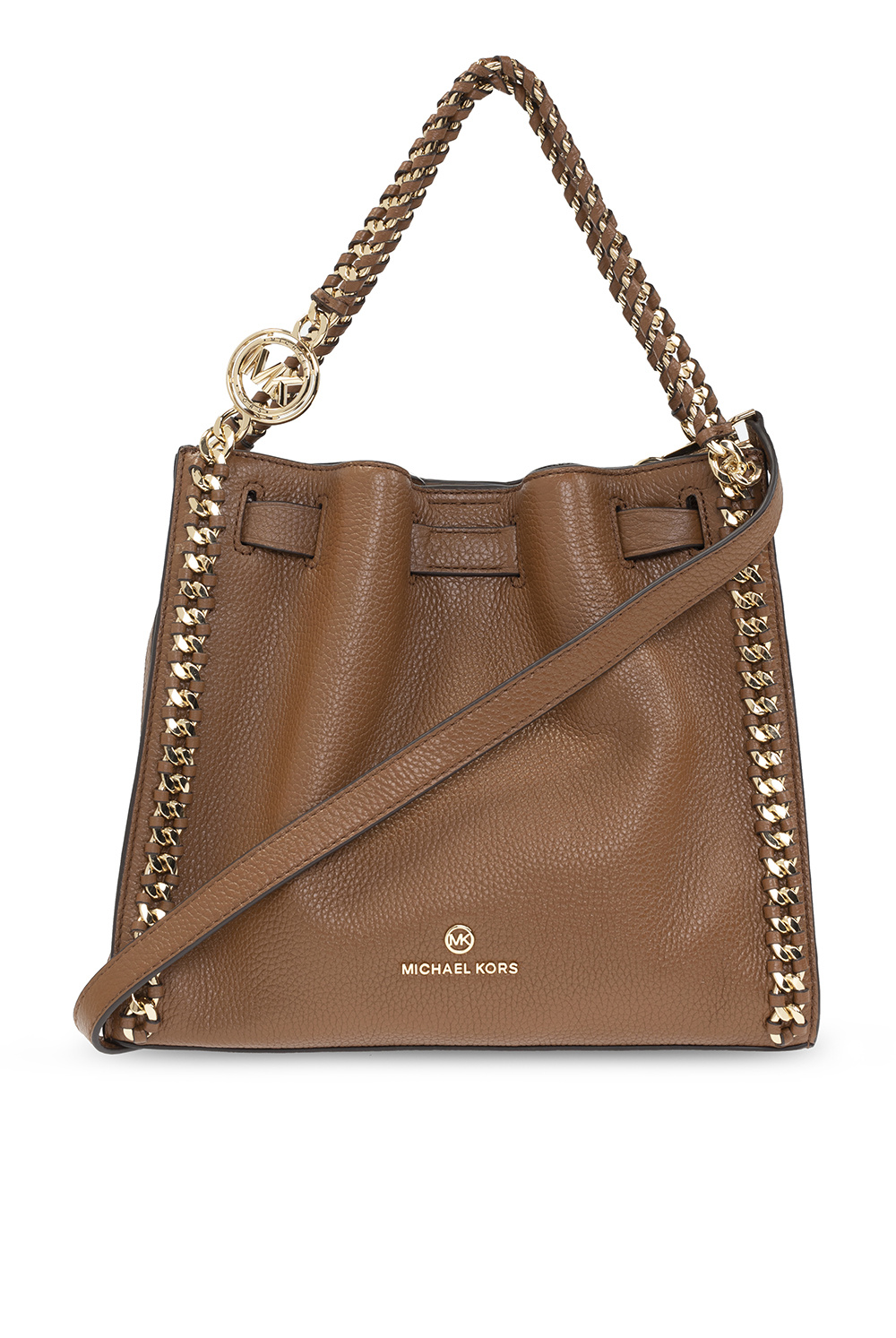 Brown Mina Medium shoulder Golden bag Michael Michael Kors